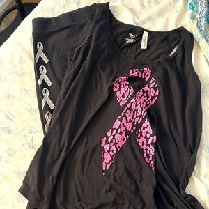 Bundle- torrid 3 active tank and capri stretch pants. Breast cancer awareness